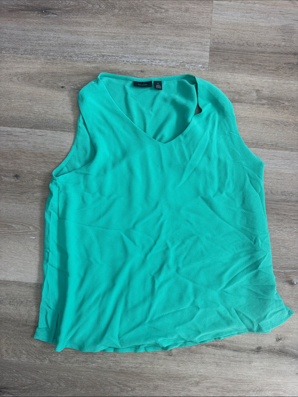 Halogen Bright Teal V-Neck Sleeveless Camisole